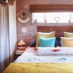 Unique vintage 70s retro Italian glass vase